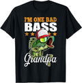 Father's Day T-Shirt, Gifts For Dad, I'm One Bad Bass Grandpa Bass Fishing Father's Day Gift T-Shirt Menswear Top...