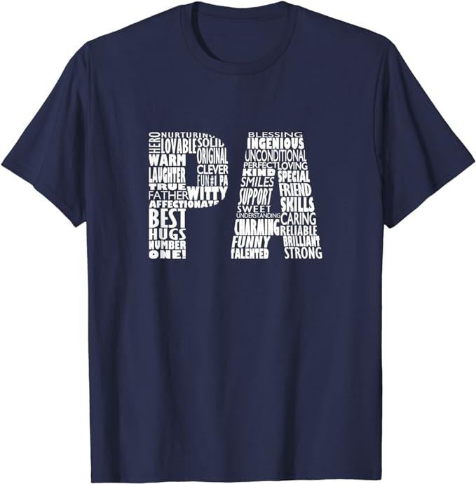 Dad Pa Dad Grandpa Word Cloud Shirt Menswear Top T-Shirts, Hoodie, Sweatshirt