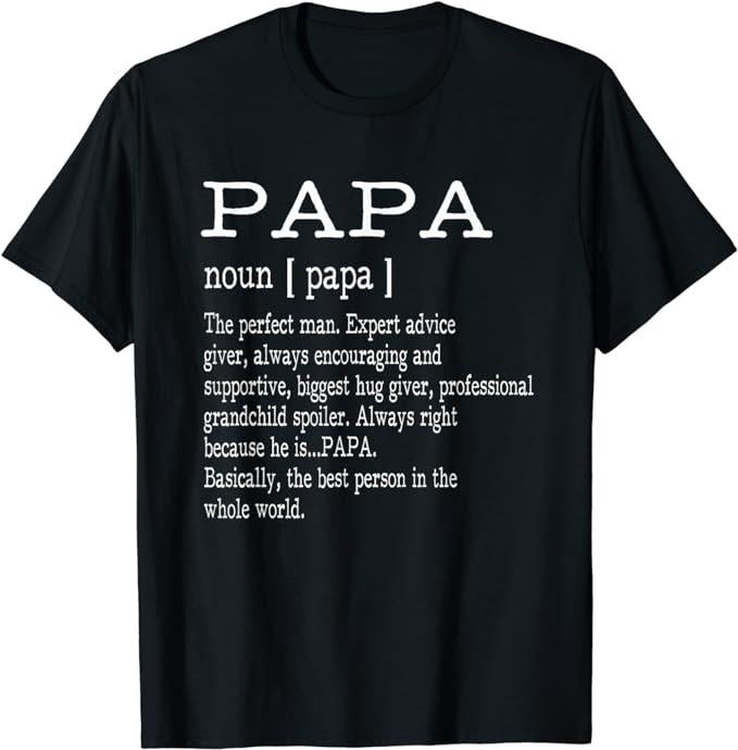 Dad Papa Definition Grandpa Menswear Top Underwear T-Shirts, Hoodie, Sweatshirt