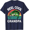 Stepdad Fishing Reel Cool Grandpa Funny Bass Dad Menswear Casual Cotton T-Shirts, Hoodie, Sweatshirt