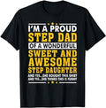 Father's Day T-Shirt, Gifts For Stepdad, Funny Step Dad Shirt Fathers Day Gift Step Daughter Stepdad T-Shirt Menswear...
