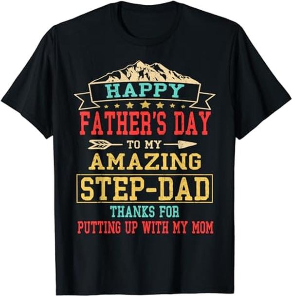 Stepdad Happy Step Dad Menswear Casual Cotton T-Shirts, Hoodie, Sweatshirt