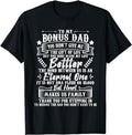 Father's Day T-Shirt, Gifts For Stepdad, Thank You For Stepping In To Become The Dad - Stepdad Father T-Shirt Menswear...
