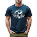 Fatherhood Like a Walk in the Park Shirt, Father's Day Gift T-Shirt, Dinosaur Dad Gift Shirt, Gift for New Dad Tshirt...