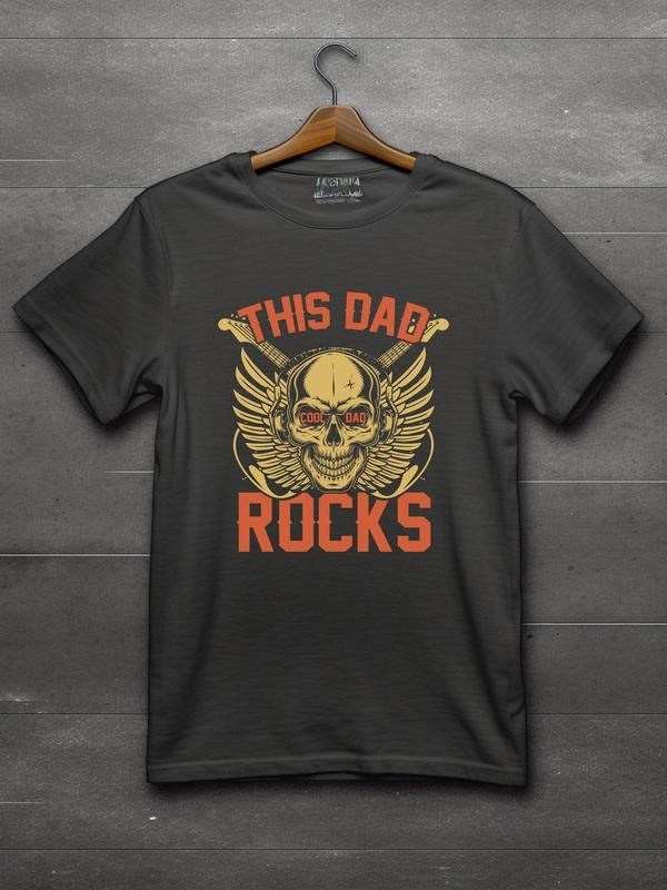 Fathers Day Tshirt This Dad Cool Dad Rocks Skull Skeleton Design Shirt Skull Skeleton Designed Gift For Dad Hoodie,...