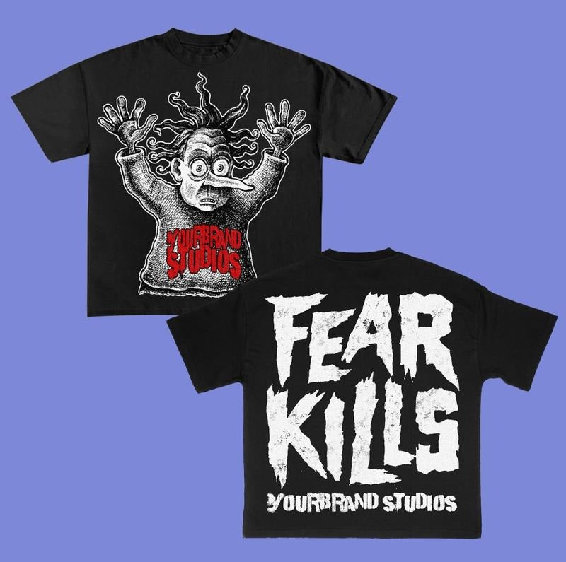 Feak Kils Y2k TShirt Style Hip Hop Streetwear Rap Tee, Cotton Tee Menswear Hoodie, Sweatshirt | GrindPrints.com