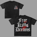 Fear Dreams T-Shirt Graphic Tees Cotton Unisex Y2k Clothing Oversized Top Streetwear Hoodie, Sweatshirt | GrindPrints.com