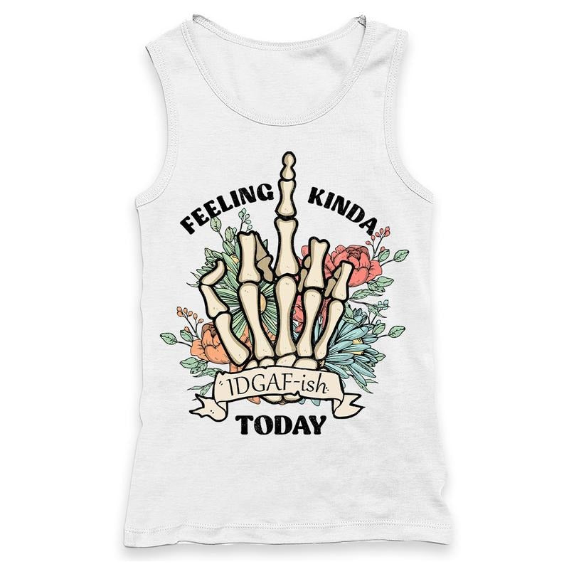 Feelin' IDGAFish Today  Racerback Tank for Women T-Shirts, Hoodie, Sweatshirt | GrindPrints.com