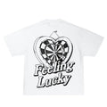 Feeling Lucky Inspired Vintage Graphic T-shirt Heavy Cotton Tee Basketball 90 s Styled Shirt Hiphop Vibes Y2K Aesthetic...