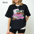 Feeling Lucky Western Graphic T-Shirt, Retro Checkered Rodeo Shirt, Ultra Soft Cotton Tee, Everyday Casual Wear shirts ...