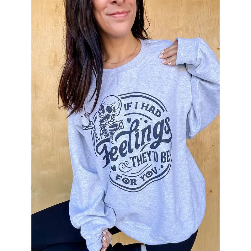 Feelings Graphic Pullover T-Shirts, Hoodie, Sweatshirt | GrindPrints.com
