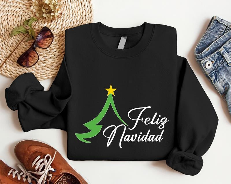 Feliz Navidad 2023 Spanish Merry Spanish Friend Xmas Party Winter Gathering T-Shirts, Hoodie, Sweatshirt