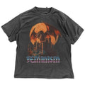 Feminism Dragon Graphic T-Shirt - Gothic Fantasy Dragon Castle Tee - Feminist Dark Fantasy Tee