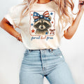 Feral But Free Raccoon Shirt Funny 4th July Patriotic Raccoon Shirt Independence Day Cute Freedom Shirt USA Raccoon T-Shirts, Hoodie, Sweatshirt