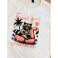 Feral Girl Summer Graphic Top T-Shirts, Hoodie, Sweatshirt | GrindPrints.com