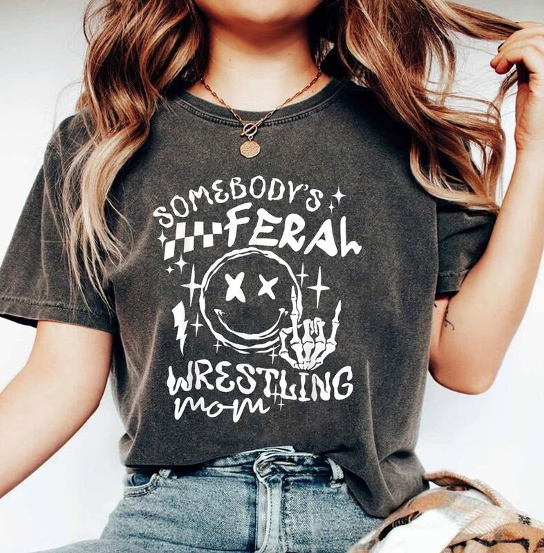 Feral Mama Shirt, Somebody's Feral Mama Shirt, Funny Mommy Shirt, Mother's Day Gift Tee, Cool Moms Tee, New Mama Gift...