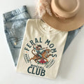 Feral Moms Soc!al Clu.b Shirt, Vintage Graphic Tee, Feral Mom Gift, Somebody's Feral Wife, Mother Life Tshirt, Trendy Mom...