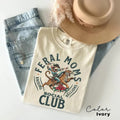 Feral Moms Social Club Shirt, Vintage Graphic Tee, Feral Mom Gift, Somebody's Feral Wife, Mom Life Tshirt, Trendy Mom...