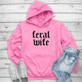 Feral Wife Printed USA #Funny #Cute #Girly #Wife T-Shirts, Hoodie, Sweatshirt
