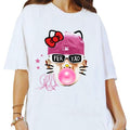 Ferxxooo Pink Cute Cotton Graphic T-shirt for Women Hoodie, Sweatshirt | GrindPrints.com