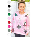 Festive Christmas Sparkle Sequin Graphic Sweatshirt T-Shirts, Hoodie | GrindPrints.com