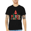 Festive Merry Christmas T-Shirt for Men, Casual Street Style