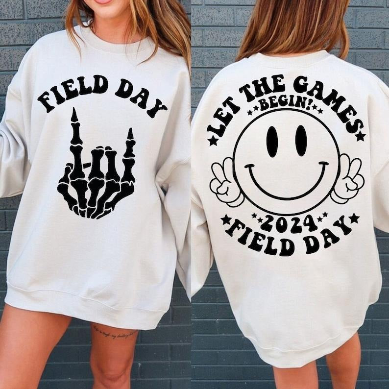 Field Day Let the games begin 2024 , School Field Day , Field Day Shirt Hoodie, Sweatshirt | GrindPrints.com