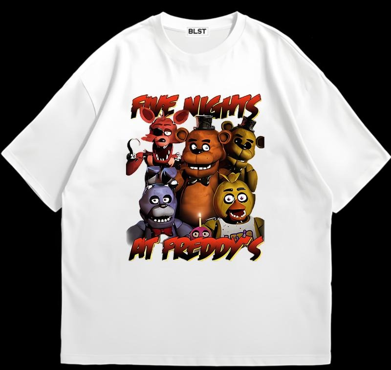 Fiive Nights At Freddy's Vintage T-Shirt Unisex Streetwear Style Vintage Graphic Hoodie, Sweatshirt | GrindPrints.com