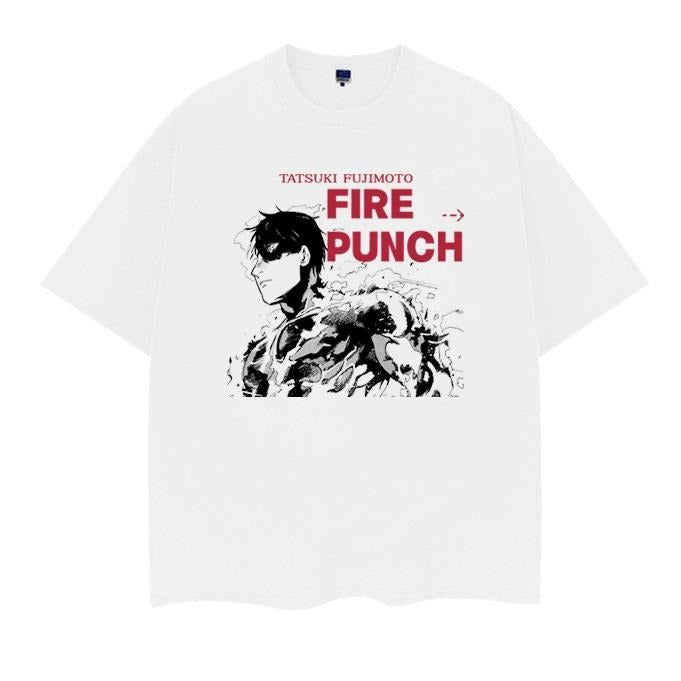 Fire Punch "Tatsuki Fujimoto" Heavyweight Vintage Tee 100% Cotton OVERSIZED Anime T-shirt Menswear Top Casual Streetwear...