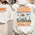 First Annual Thanksgiving Day Turkey Hoodie, Wkrp In Cincinnati Shirt, Happy Thanksgiving, Unisex Short Sleeve Tee Sweatshirt