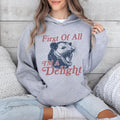 First Of All I'm A Delight Hoodie, Angry Possum Hoodie, Cute Sarcastic Hoodie, Possum Lover, Angry Possum Tee, Gift For...