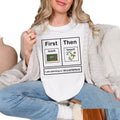 First Teach Then Beach Shirt, Funny Teacher Summer Vacation Shirt, Teacher Summer Gifts, First We Teach Then We Beach...