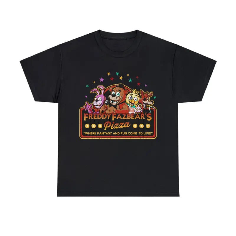 Five Nights at Freddy's Vintage Style T-Shirt Retro Gaming Graphic Tee Hoodie, Sweatshirt | GrindPrints.com