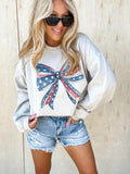 Flag Bow Graphic Top T-Shirts, Hoodie, Sweatshirt | GrindPrints.com