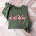 Flamingo Christmas shirt, Flamingo Christmas Shirt For Women, Flamingo Merry Christmas Sweatshirt, Flamingo Lover Gift,...