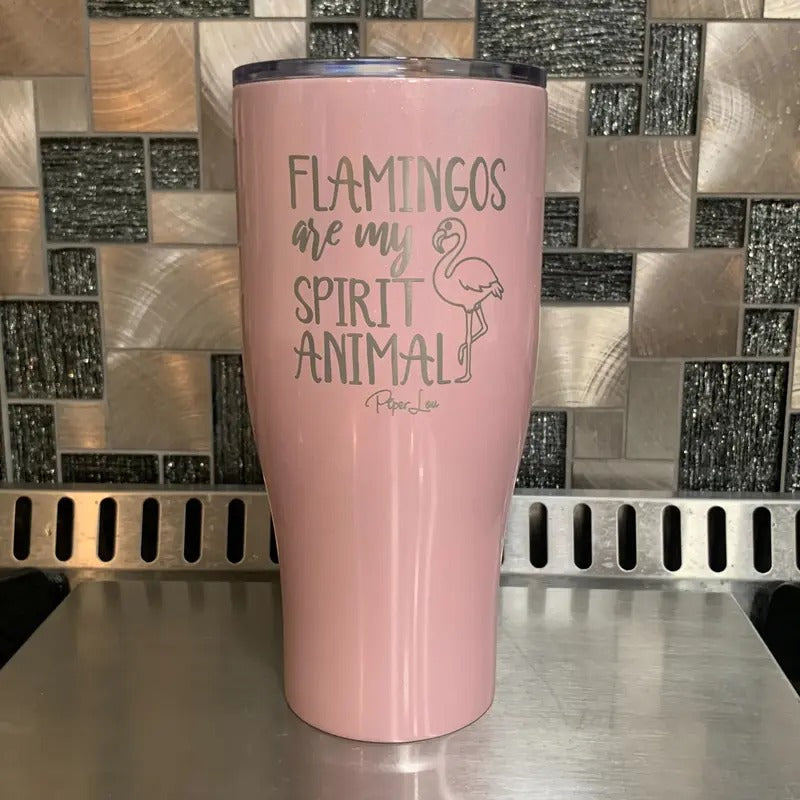 Flamingos Are My Spirirt Animal Laser Etched Tumbler T-Shirts, Hoodie, Sweatshirt | GrindPrints.com