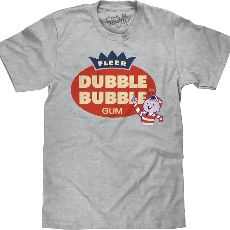 Fleer Dubble Bubble Gum T-Shirt - Athletic Gray Heather Hoodie, Sweatshirt | GrindPrints.com