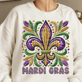 Fleur De Lis Faux Embroidery DTF Transfers - THIS IS NOT A SHIRT Hoodie, Sweatshirt | GrindPrints.com