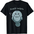 Floaty Potato Funny Manatee Sea Animal Manatees Potatoes T-Shirt Made in USA Hoodie, Sweatshirt | GrindPrints.com