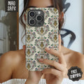 Floral Bee Phone Case, Coquette Phone Case Mag Safe Compatible, Magnetic Tough Cases T-Shirts, Hoodie, Sweatshirt