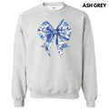 Floral Blue Big Bow Sweatshirt 'NLB' T-Shirts, Hoodie | GrindPrints.com