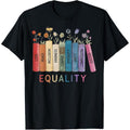 Floral Book Equality Human Rights, Social Justice Peace Love T-Shirt made in usa Hoodie, Sweatshirt | GrindPrints.com