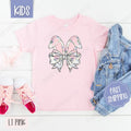 Floral Bunny Bow Kids Shirt - Easter Children's Tshirt - Cute Youth Tee Gildan Hoodie, Sweatshirt | GrindPrints.com