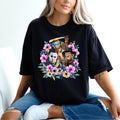 Floral Horror Movie Short Sleeve T-Shirt