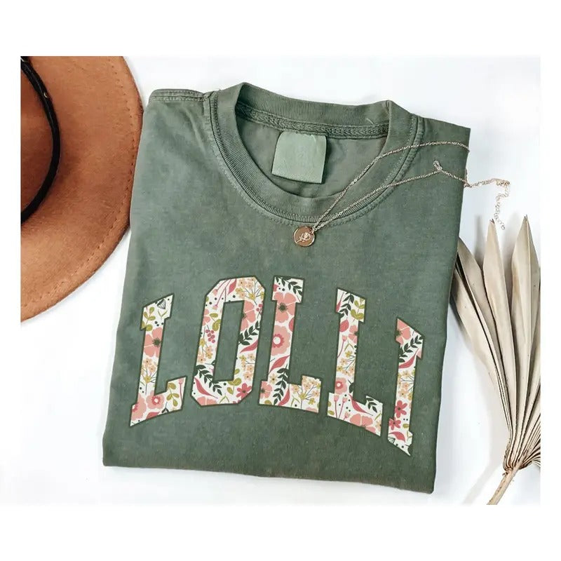 Floral Lolli Shirt, Lolli Tshirt, Lolli T Shirt, Christmas Grandma Lolli Gifts, Mothers Day Gift for Lolli Grandma...