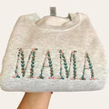Floral MAMA Embroidered Cozy Floral Mom Jumper Her Floral Mom T-Shirts, Hoodie, Sweatshirt