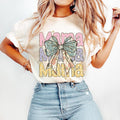 Floral Mama Coquette T-Shirt, Boho Mama T-Shirt, Mothers Day T-Shirt, Mama Varsity T-Shirt, Spring Floral T-Shirt, Gift...