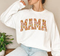 Floral Mama Varsity Sweatshirt, Spring Mama Sweatshirt, Mama sublimation Sweatshirt, Mom life, Retro Mama Sweatshirt,...
