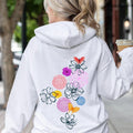Floral Outlines, Flower Doodle Hoodie T-Shirts, Sweatshirt | GrindPrints.com