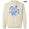 Floral Sea Turtle Sweatshirt 'NLB' T-Shirts, Hoodie | GrindPrints.com